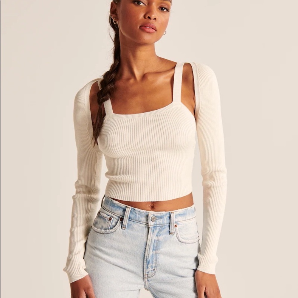 NEW NEVER WORN Abercrombie Sweater Tank and Shrug Set